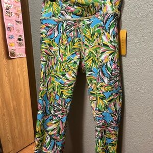 BECCO Colorful Leaf Print Leggings